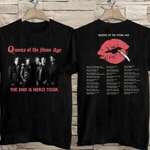 Queens Of The Stone Age The End Is Nero Tour T-Shirt 2 Sided 51